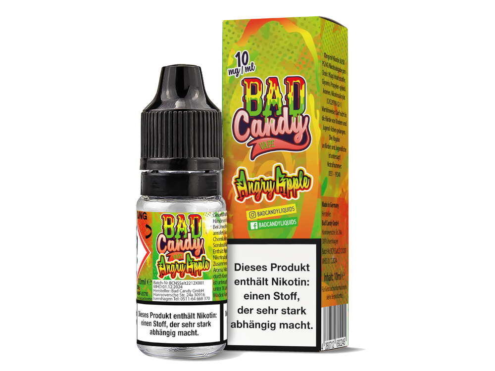 Bad Candy Liquids - Angry Apple - Nikotinsalz Liquid 10 mg/ml