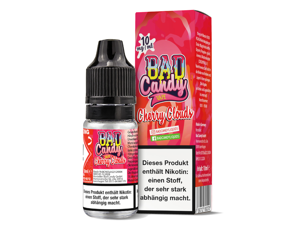 Bad Candy Liquids - Cherry Cloud - Nikotinsalz Liquid 10 mg/ml
