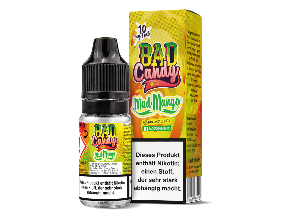 Bad Candy Liquids - Mad Mango - Nikotinsalz Liquid 10 mg/ml