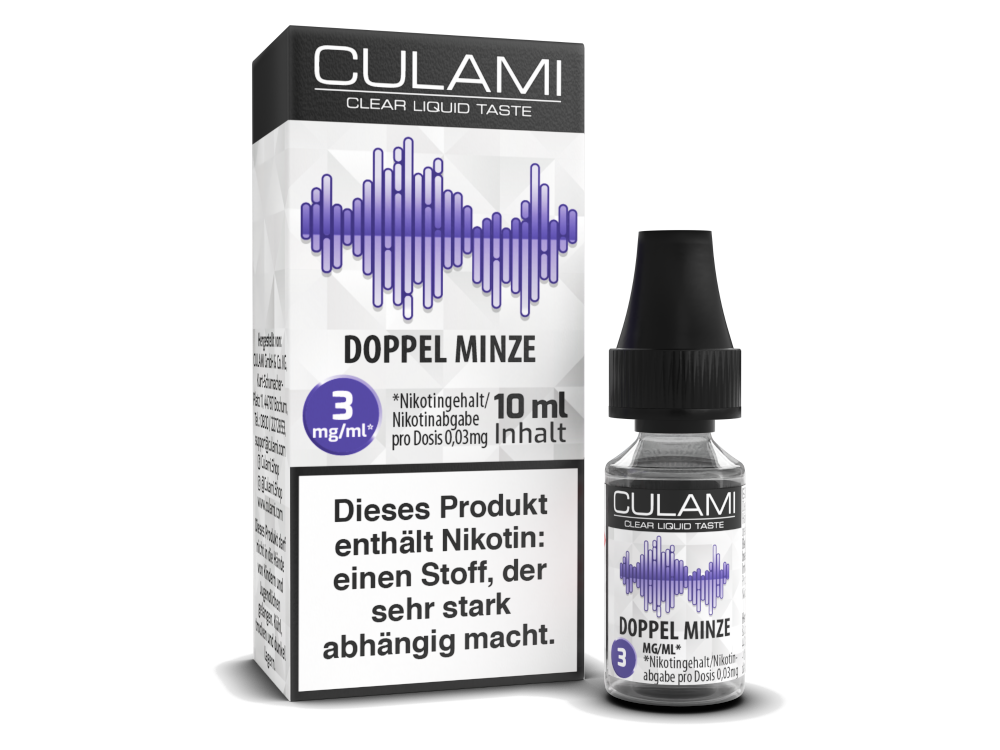 Culami - Doppel Minze E-Zigaretten Liquid 3 mg/ml
