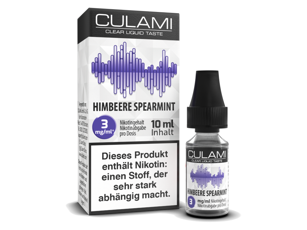 Culami - Himbeere Spearmint E-Zigaretten Liquid 3 mg/ml