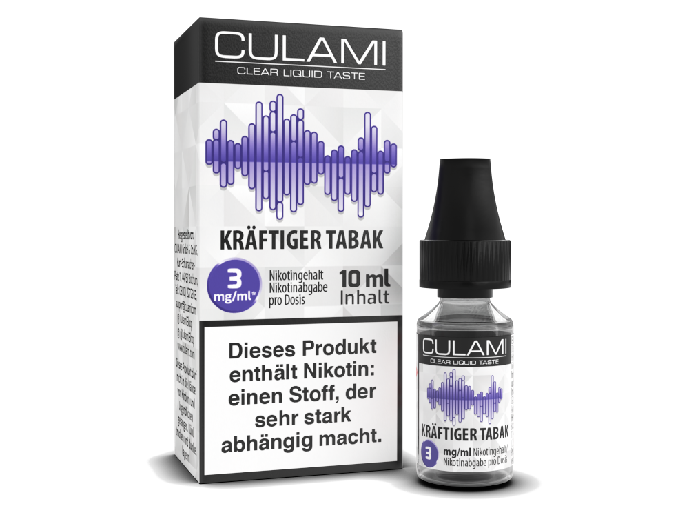Culami - Kräftiger Tabak E-Zigaretten Liquid 3 mg/ml