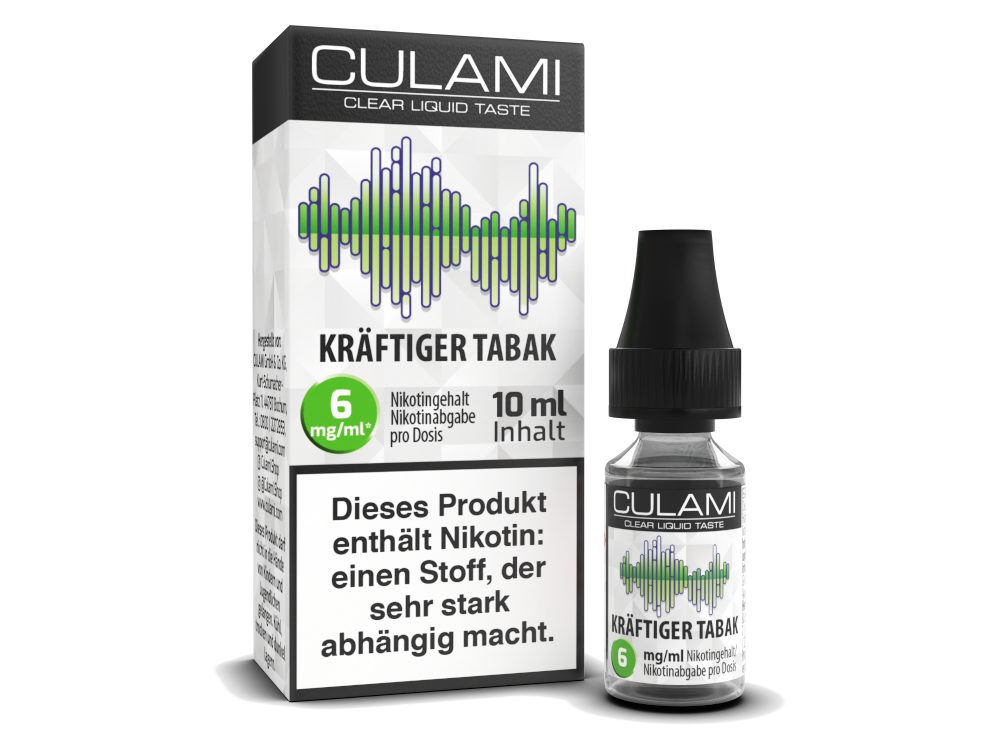 Culami - Kräftiger Tabak E-Zigaretten Liquid 6 mg/ml