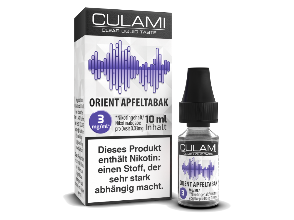 Culami - Orient Apfeltabak E-Zigaretten Liquid 3 mg/ml