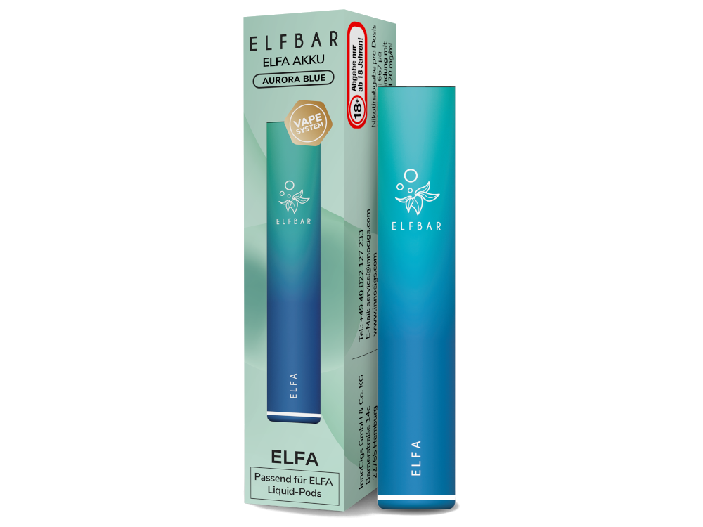 Elfbar - Elfa Akku 500 mAh aurora-blau