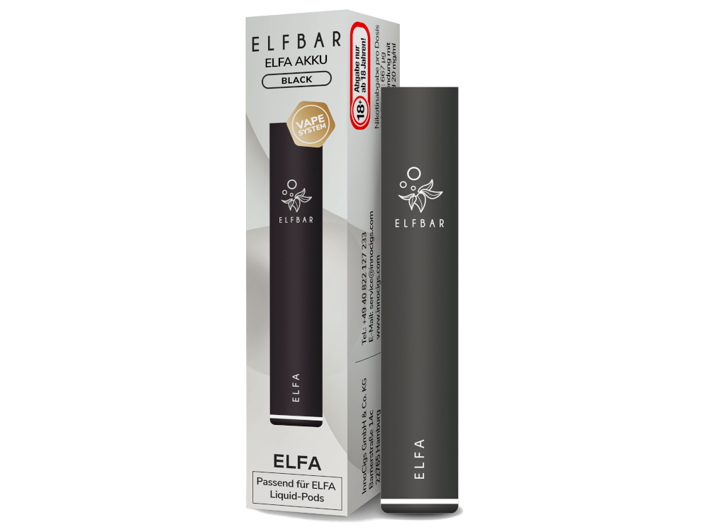 Elfbar - Elfa Akku 500 mAh schwarz
