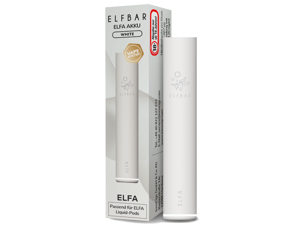 Elfbar - Elfa Akku 500 mAh weiss