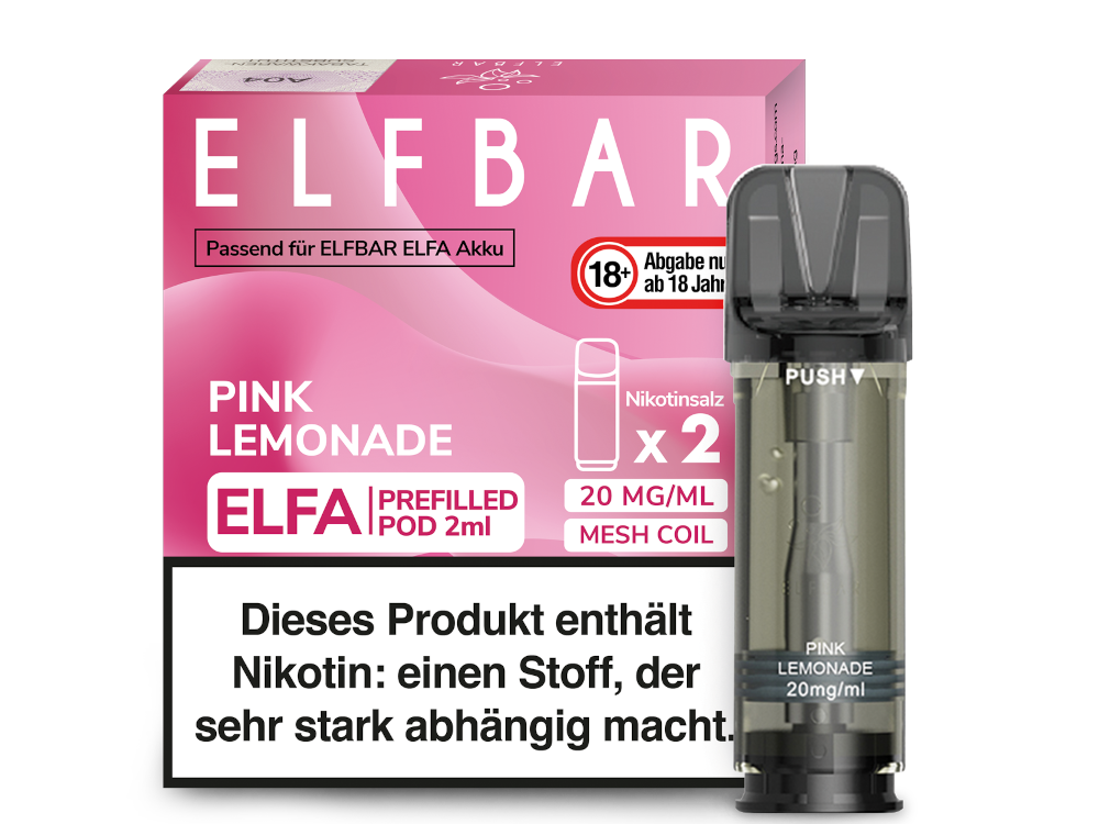 Elfbar - Elfa Pod Pink Lemonade 20 mg/ml (2 Stück pro Packung)