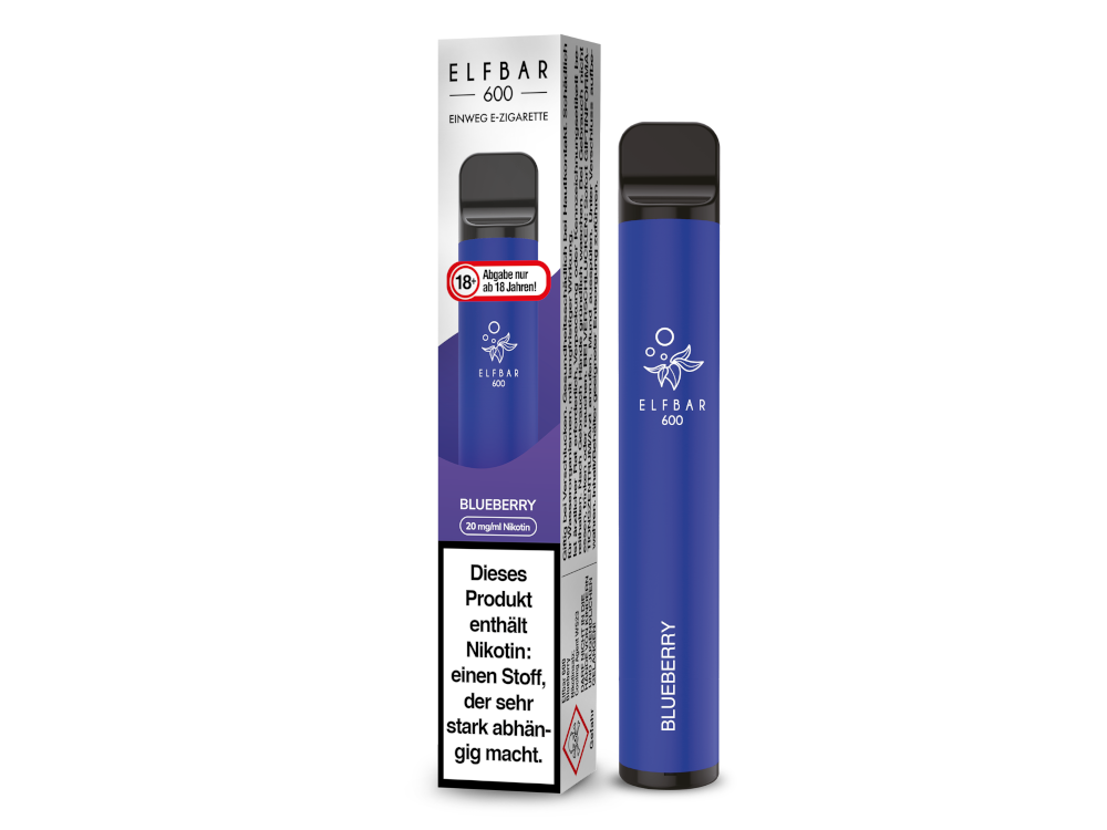 Elfbar - 600 Einweg E-Zigarette - Blueberry 20 mg/ml