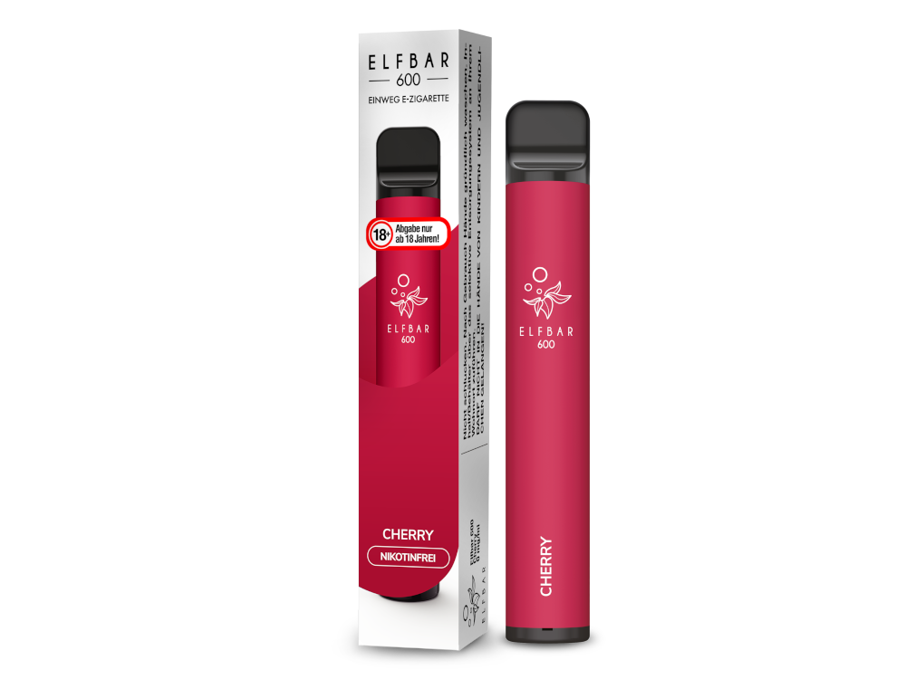 Elfbar - 600 Einweg E-Zigarette - Cherry 0 mg/ml