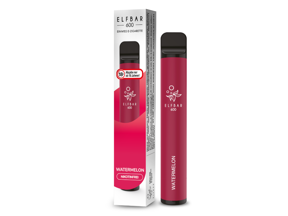 Elfbar - 600 Einweg E-Zigarette - Watermelon 0 mg/ml