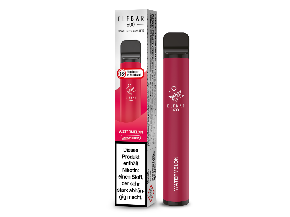 Elfbar - 600 Einweg E-Zigarette - Watermelon 20 mg/ml