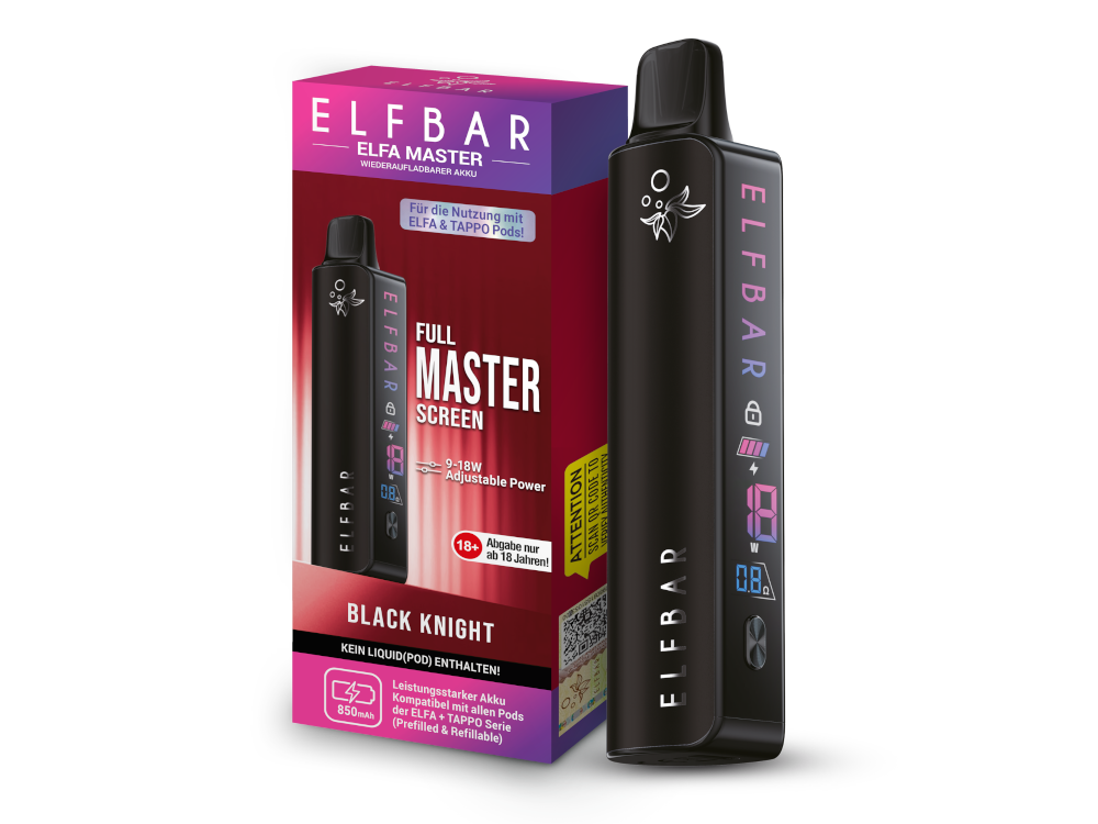 Elfbar - Elfa Master Akku 850 mAh schwarz