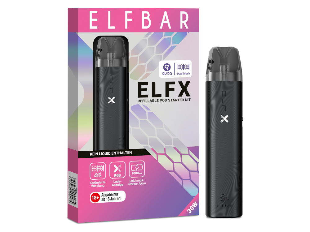 Elfbar - Elfx E-Zigaretten Set schwarz
