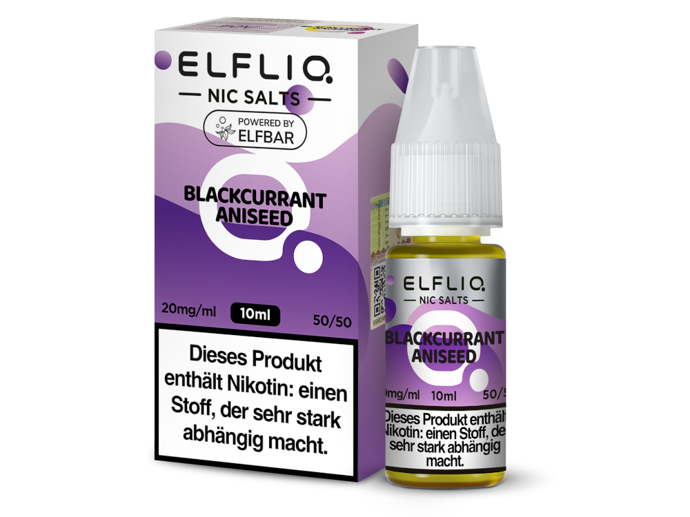 ELFLIQ - Blackcurrant Aniseed - Nikotinsalz Liquid 20 mg/ml
