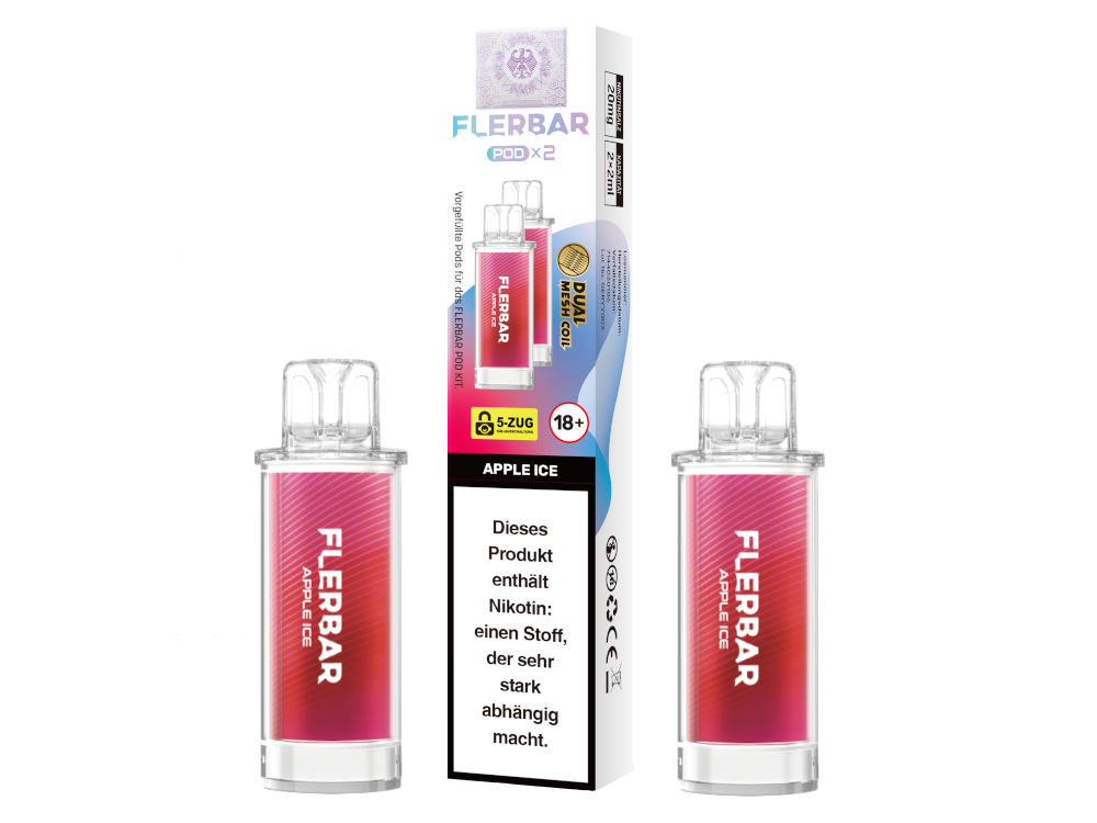 Flerbar - POD Apple Ice 20 mg/ml (2 Stück pro Packung)