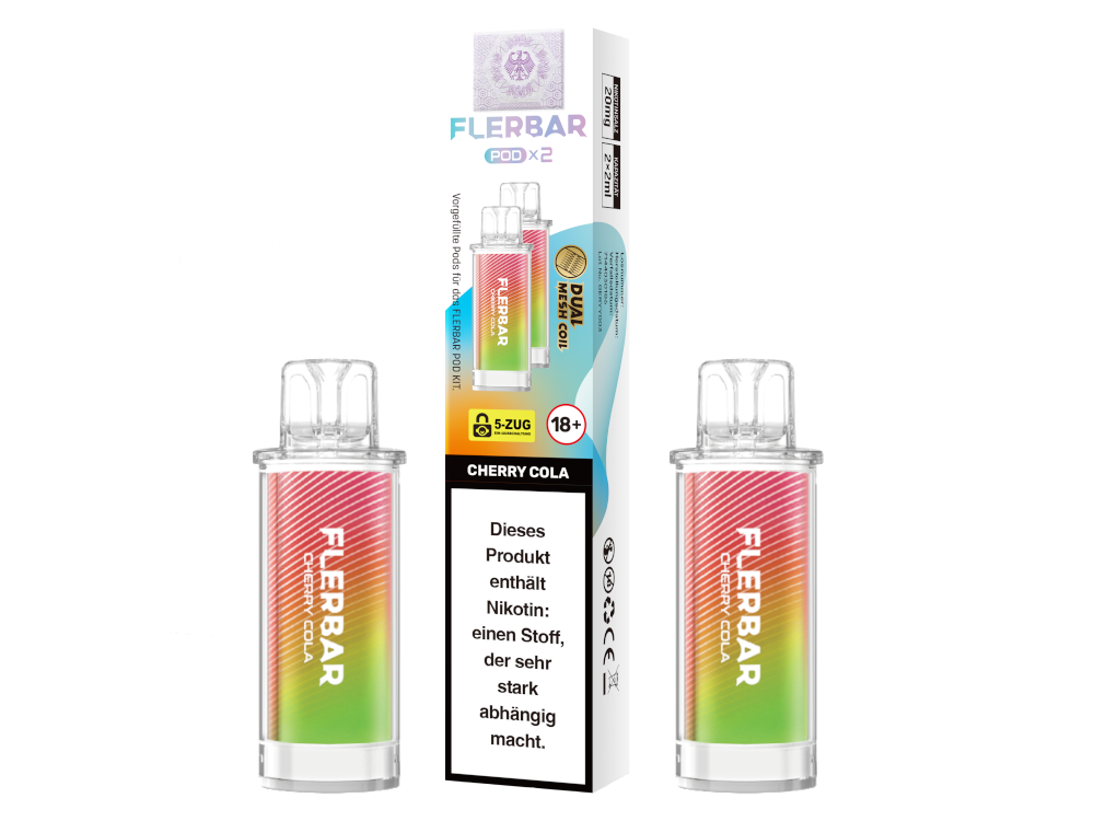 Flerbar - POD Cherry Cola 20 mg/ml (2 Stück pro Packung)