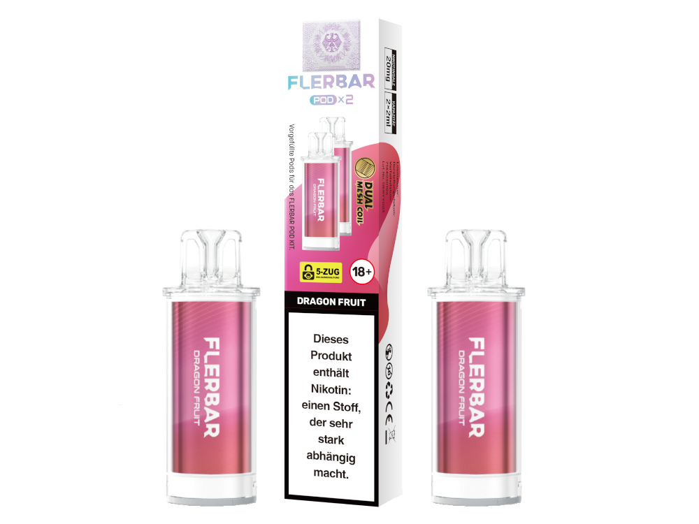 Flerbar - POD Dragon Fruit 20 mg/ml (2 Stück pro Packung)