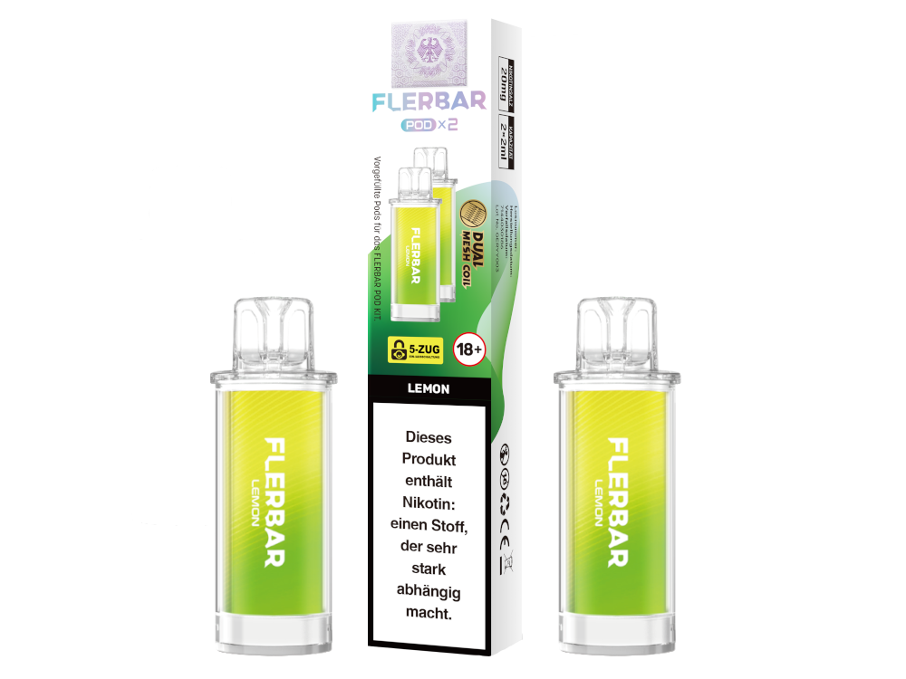 Flerbar - POD Lemon 20 mg/ml (2 Stück pro Packung)