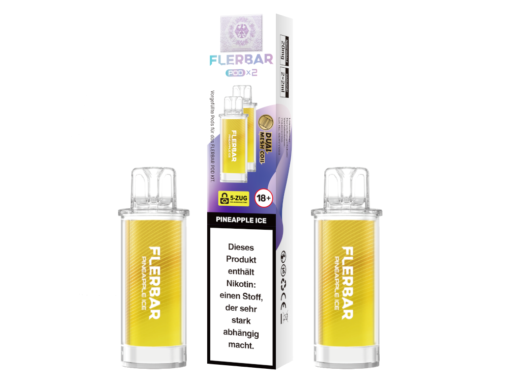 Flerbar - POD Pineapple Ice 20 mg/ml (2 Stück pro Packung)