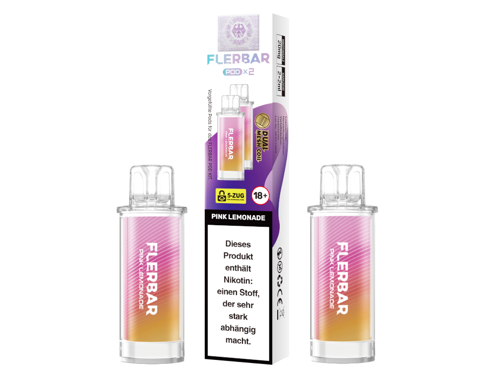 Flerbar - POD Pink Lemonade 20 mg/ml (2 Stück pro Packung)