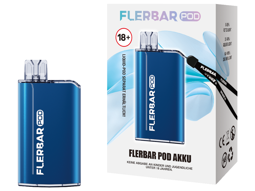 Flerbar - POD Akku 500 mAh blau
