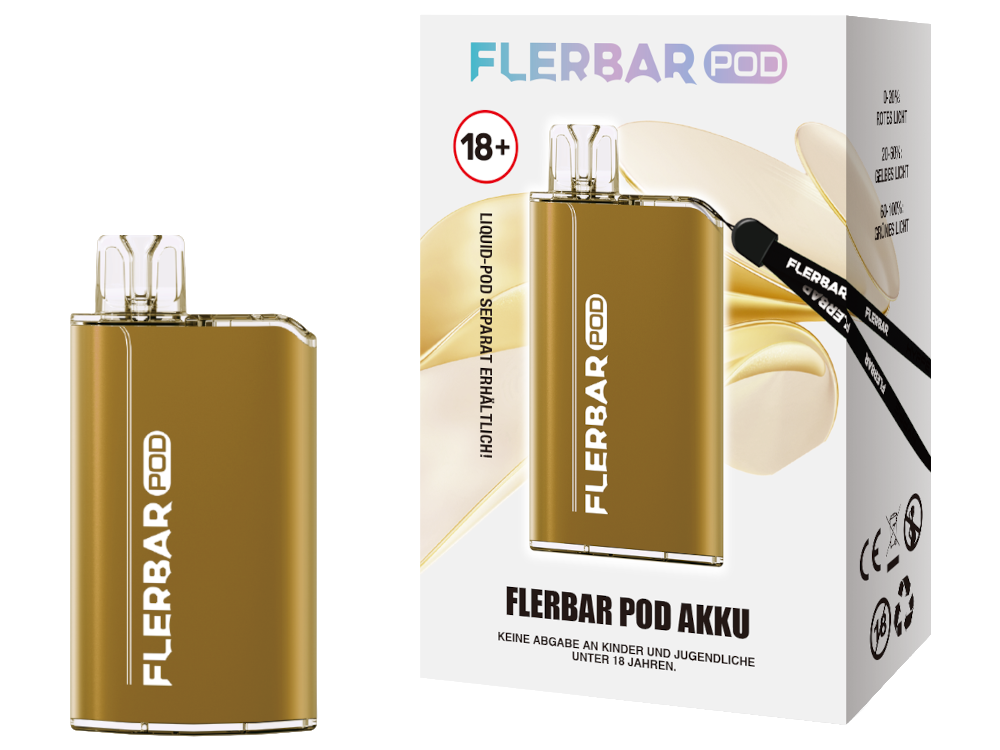 Flerbar - POD Akku 500 mAh gold