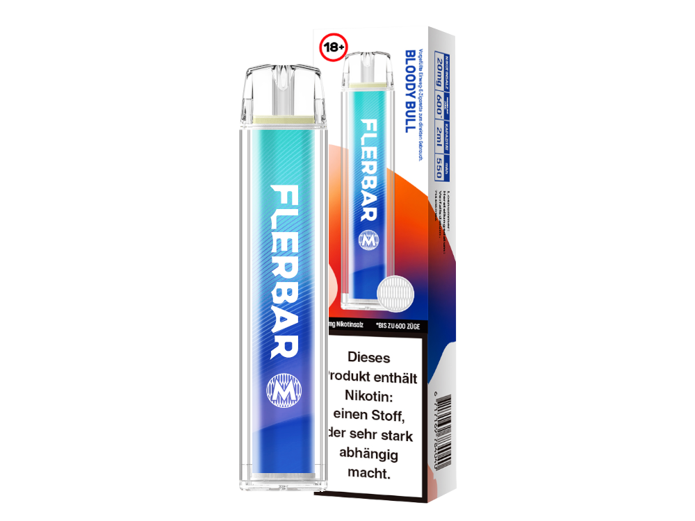 Flerbar - M Einweg E-Zigarette - Bloody Bull 20 mg/ml