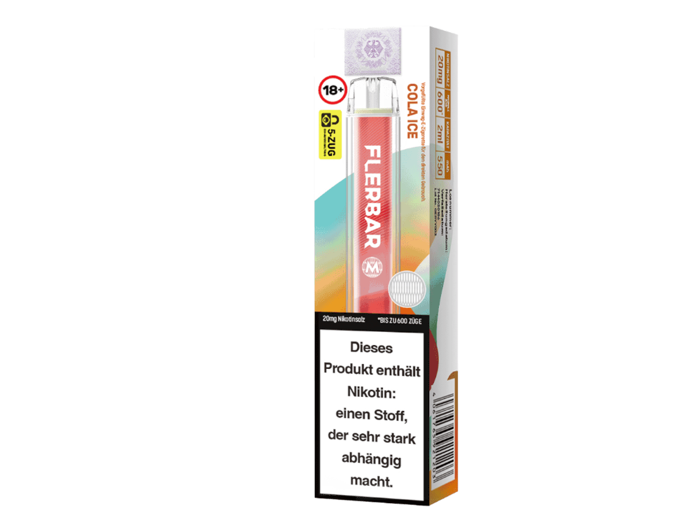 Flerbar - M Einweg E-Zigarette - Cola Ice 20 mg/ml