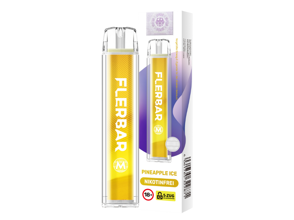 Flerbar - M Einweg E-Zigarette - Pineapple Ice 0 mg/ml