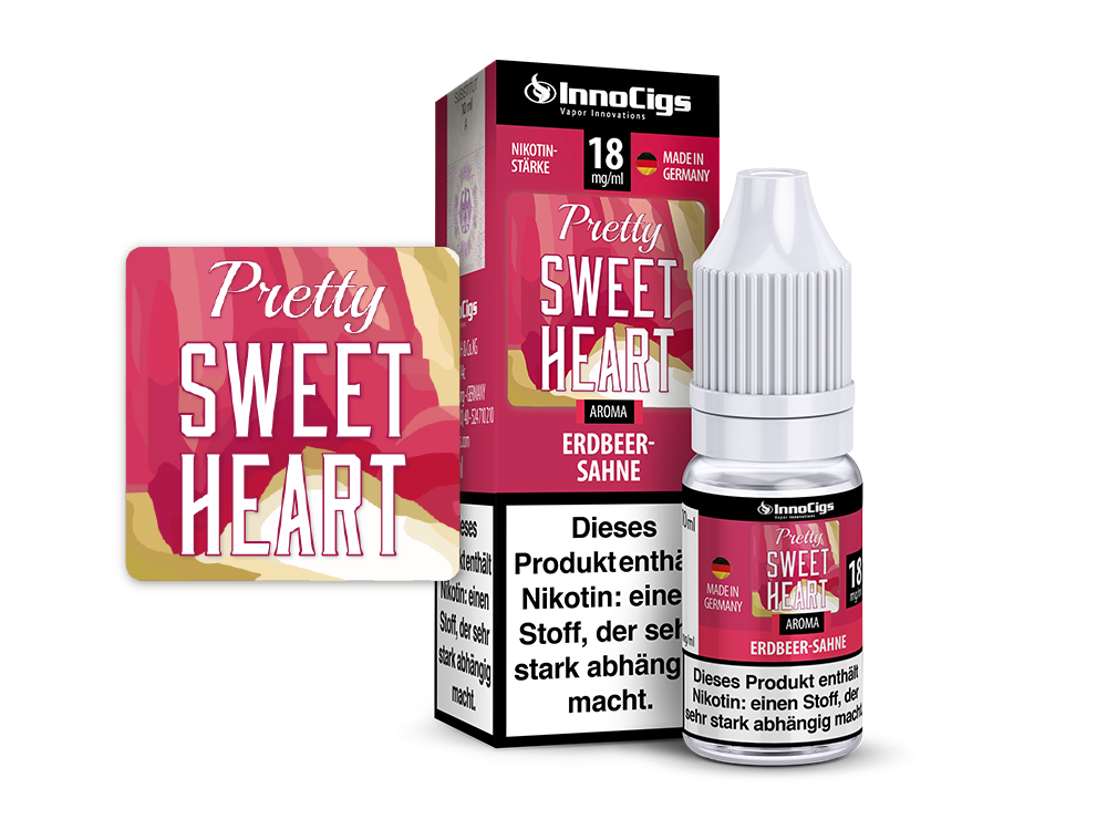 InnoCigs - Pretty Sweetheart Sahne-Erdbeer Aroma 0 mg/ml