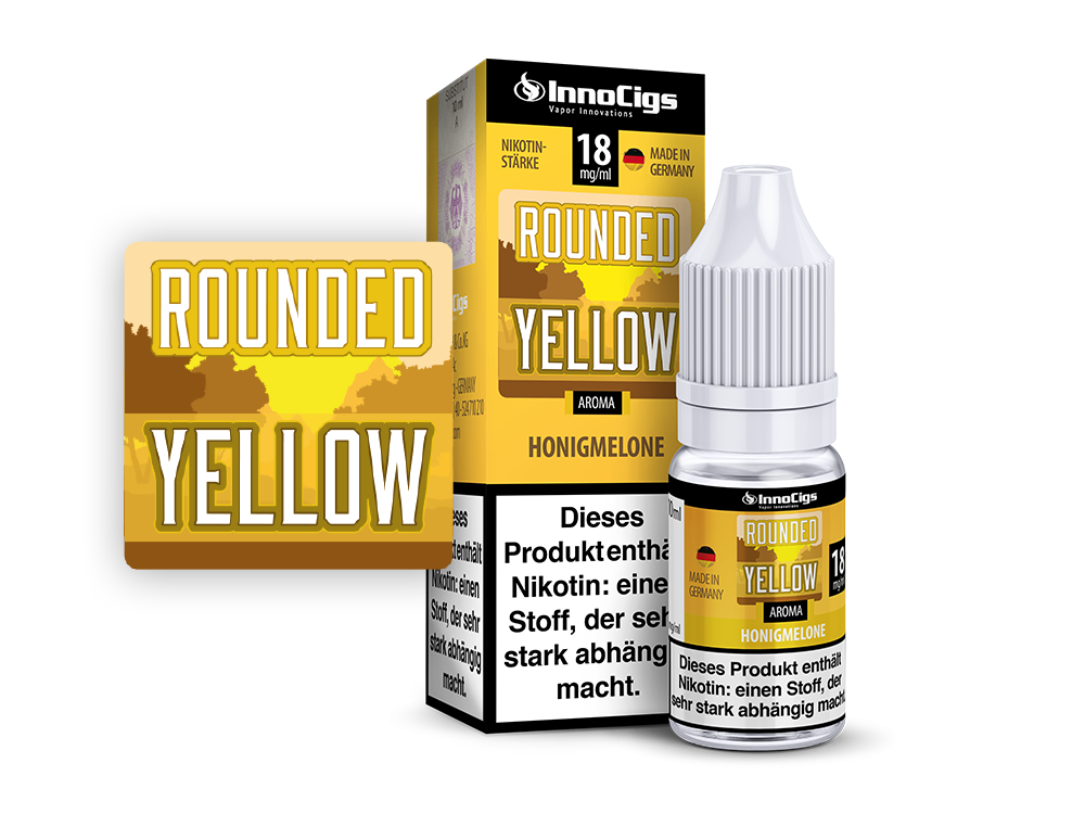 InnoCigs - Rounded Yellow Honigmelonen Aroma 18 mg/ml