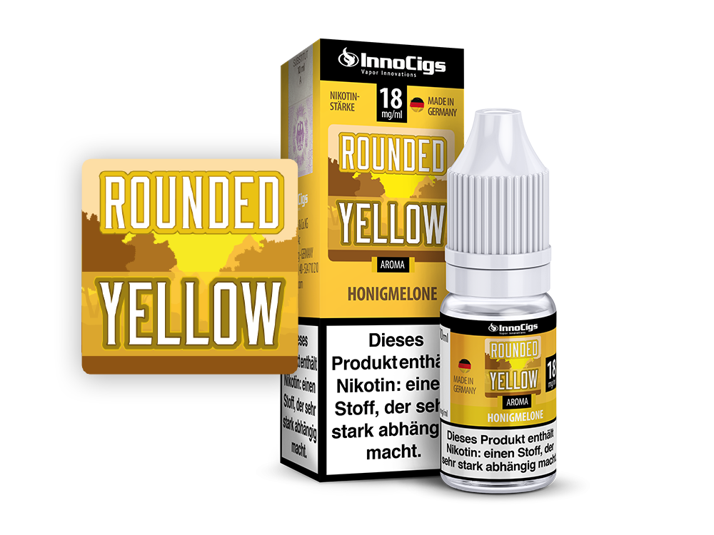 InnoCigs - Rounded Yellow Honigmelonen Aroma 3 mg/ml