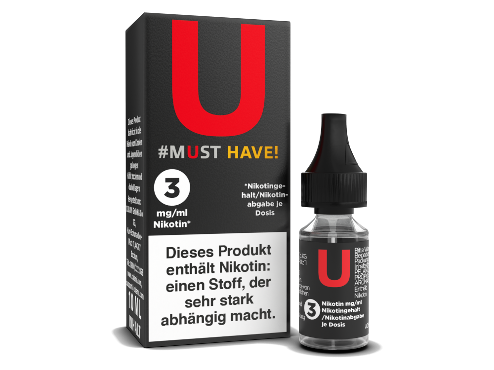 Must Have - U - E-Zigaretten Liquid 3 mg/ml