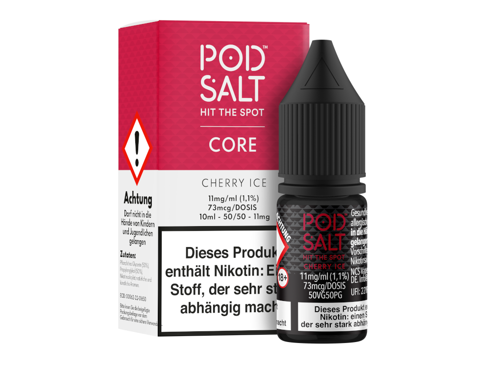 Pod Salt Core - Cherry Ice - Nikotinsalz Liquid 11 mg/ml