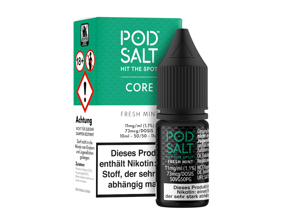 Pod Salt Core - Fresh Mint - Nikotinsalz Liquid 11 mg/ml