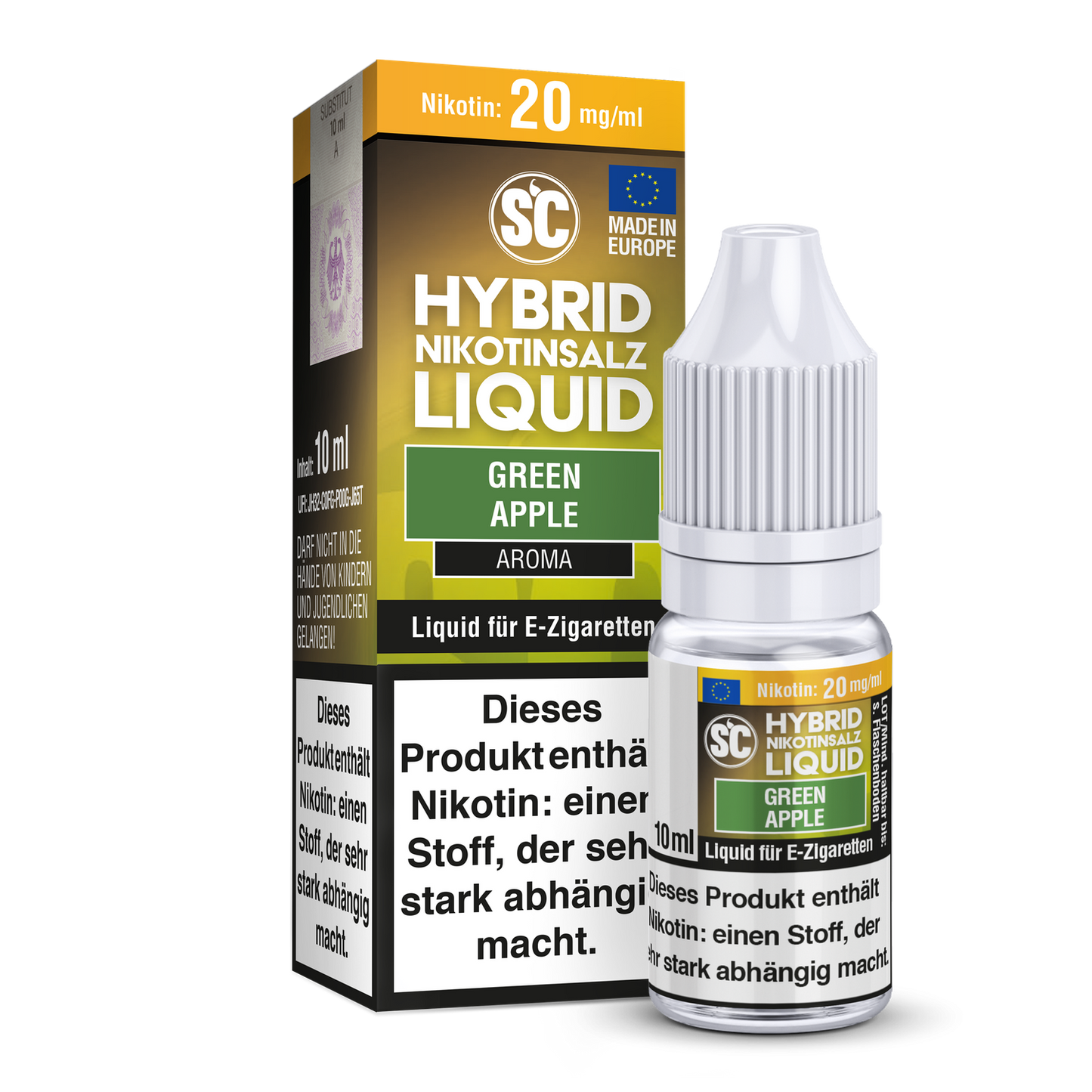 SC - Green Apple - Hybrid Nikotinsalz Liquid 10 mg/ml