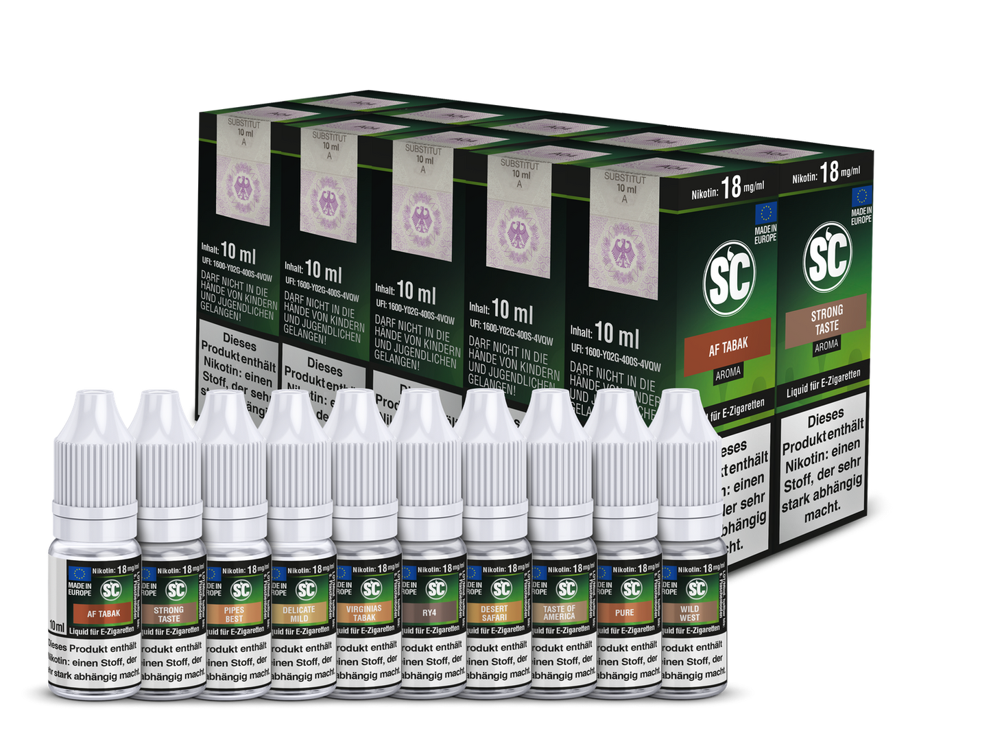 SC Liquid - Tobacco Probierbox 6 mg/ml