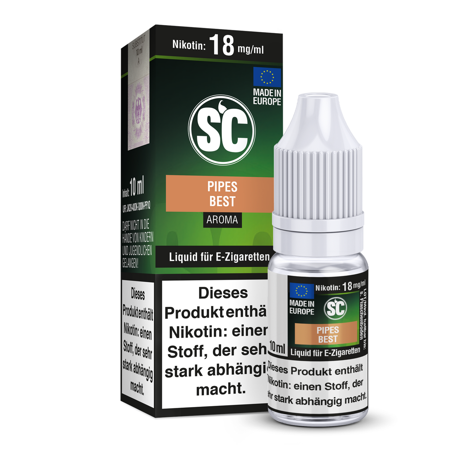 SC Liquid - Pipes Best Tabak 18 mg/ml