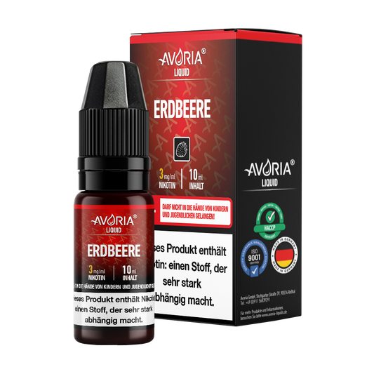 Avoria - Erdbeere E-Zigaretten Liquid 3 mg/ml