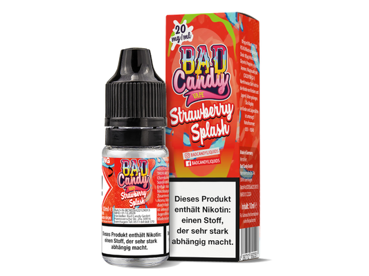 Bad Candy Liquids - Strawberry Splash - Nikotinsalz Liquid 20 mg/ml