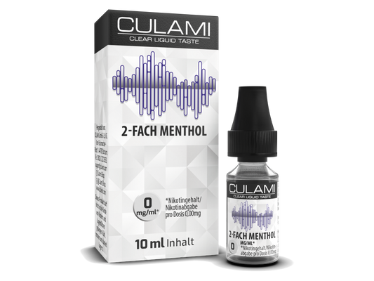 Culami - 2-Fach Menthol E-Zigaretten Liquid 0 mg/ml