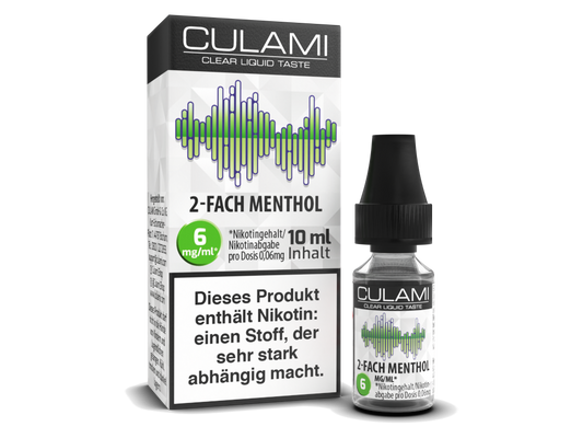 Culami - 2-Fach Menthol E-Zigaretten Liquid 6 mg/ml