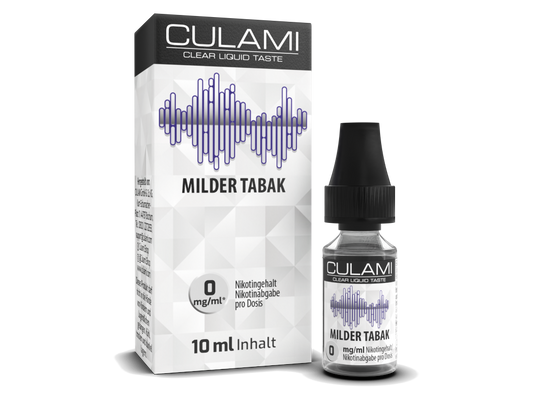 Culami - Milder Tabak E-Zigaretten Liquid 0 mg/ml