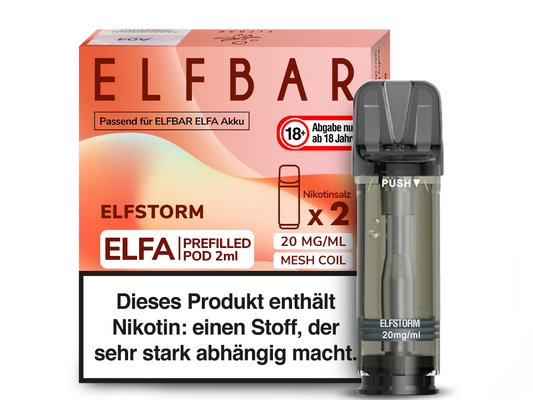 Elfbar - Elfa Pod Elfstorm 20 mg/ml (2 Stück pro Packung)