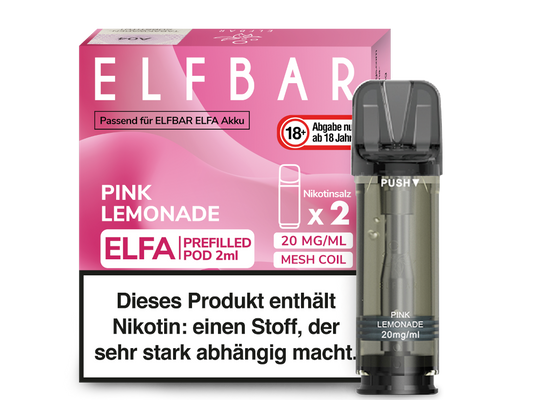 Elfbar - Elfa Pod Pink Lemonade 20 mg/ml (2 Stück pro Packung)
