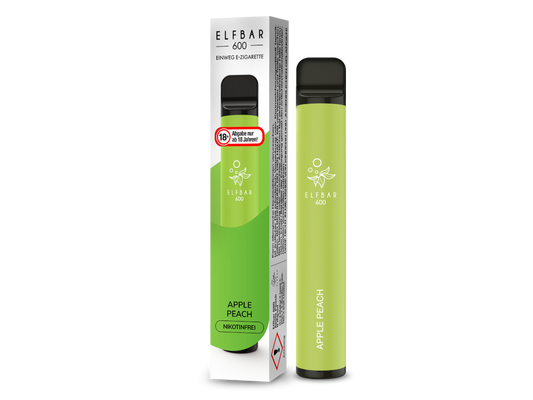 Elfbar - 600 Einweg E-Zigarette - Apple Peach 0 mg/ml