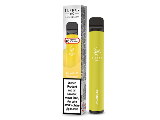 Elfbar - 600 Einweg E-Zigarette - Banana Ice 20 mg/ml