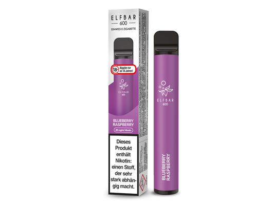 Elfbar - 600 Einweg E-Zigarette - Blueberry Raspberry 20 mg/ml
