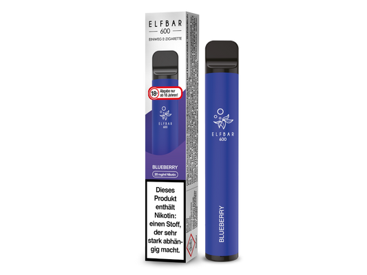 Elfbar - 600 Einweg E-Zigarette - Blueberry 20 mg/ml